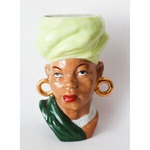 Vintage African American Lady Japan Wall Hanger